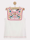 Chemisier blanc avec broderies ROUBELETTE / 19E2PFM1CHE001