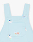 Salopette courte bleue à imprimé oiseau FAYVLAD / 23E1BGR1SAC020