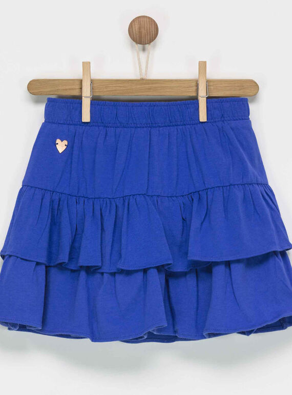 Jupe bleu à volants NABOPETTE8 / 18E2PFO3JUP707