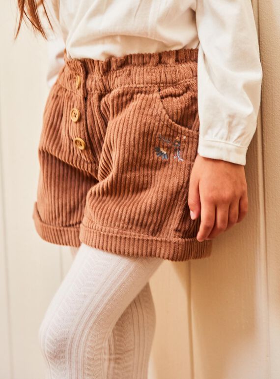 Short brun en velours DIASHOETTE / 22H2PFY1SHOI802