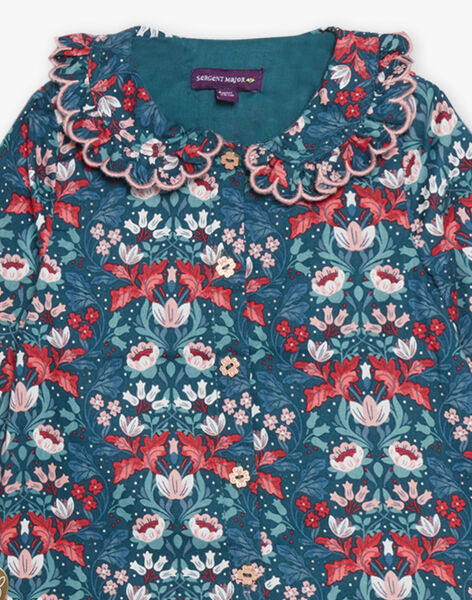 Chemisier en twill à imprimé fleur DATAHINA / 22H1BFZ1CHEG633