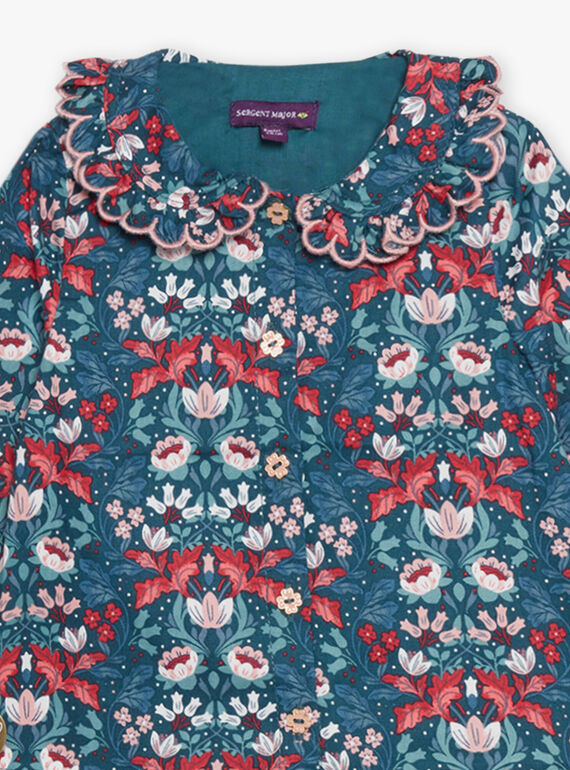 Chemisier en twill à imprimé fleur DATAHINA / 22H1BFZ1CHEG633