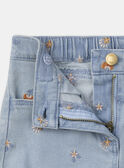 Short en jean à fleurs MLOKETTE / 25E2PFP2SHOP269