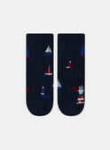 Chaussettes marines jacquard voiliers MOBATAGE / 25E4PGJ2SOQ070