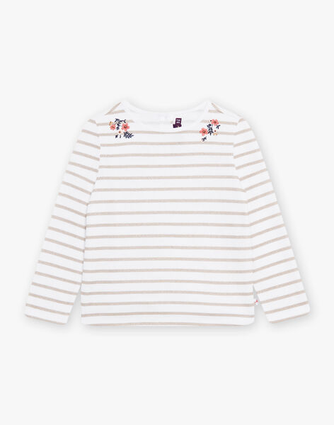 T-shirt marinière argent et blanc DROMARETTE 2 / 22H2PFQ5TML001