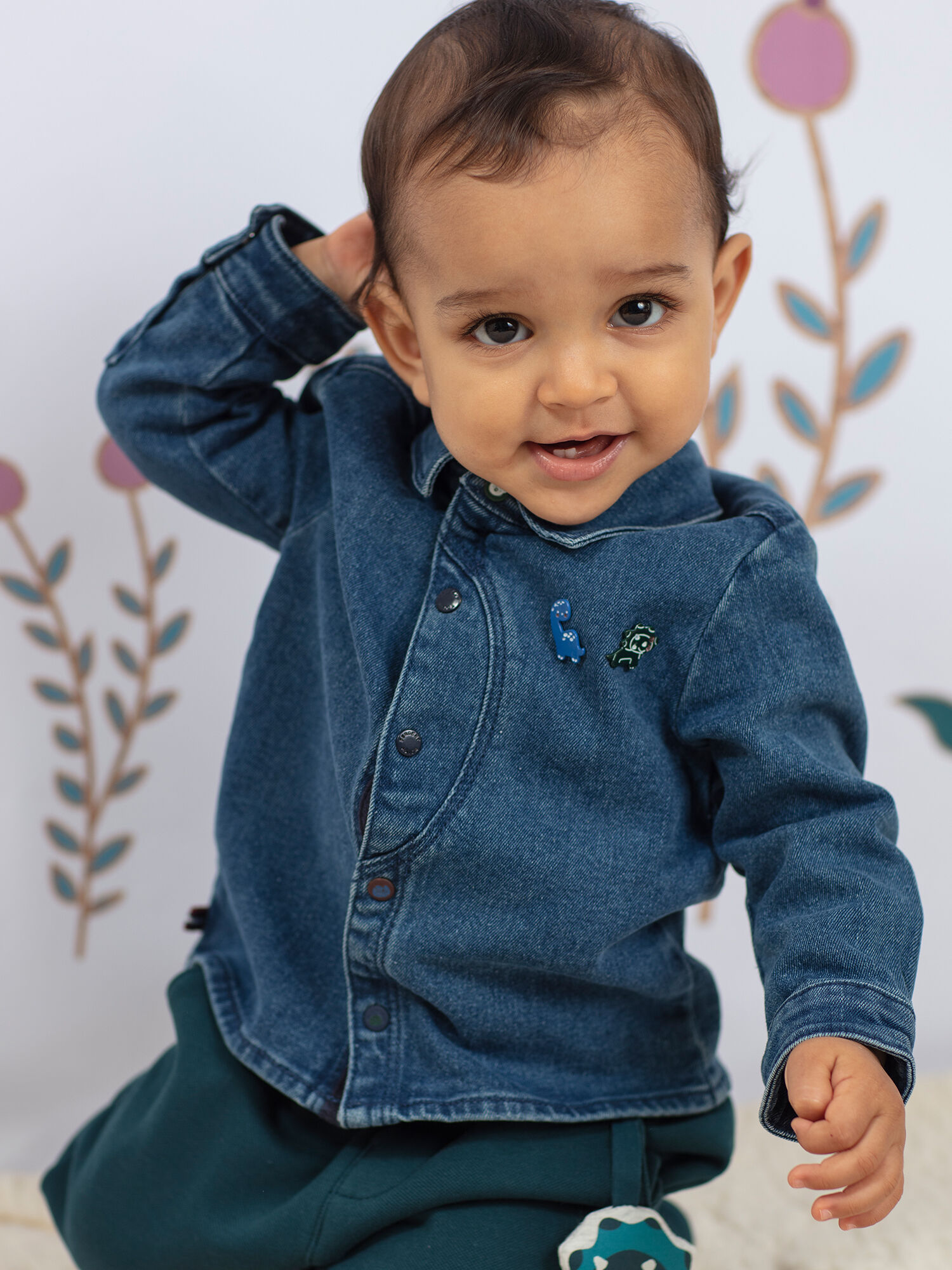 Chemise en jeans enfant outlet