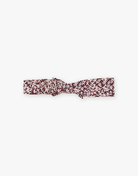 Bandeau à imprimé fleuri bordeaux DAKOKO / 22H4BFR1BAN709