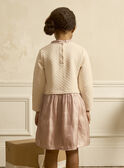 Robe bi-matière rose LOIROBETTE / 24H2PFU2ROB301