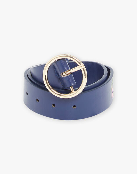 Ceinture à boucle ronde et fleurs brodées DICEINETTE / 22H4PFE1CET070