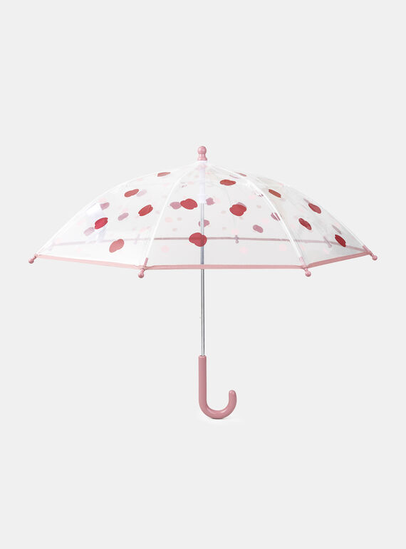 Parapluie transparent imprimé pomme Fille NOPLUETTE / 25H4PFP1PUI030