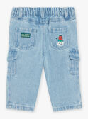 Jean en denim style cargo FACEAN / 23E1BGB1JEAP269