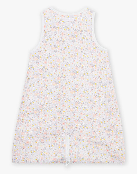 Turbulette blanche à imprimé fleurs FOVA / 23E0AMT2TUR000