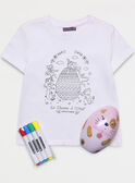 Oeuf de Pâques chiot : 1 tee-shirt à colorier NYDOGETTE / 18E2PFK2TCT000