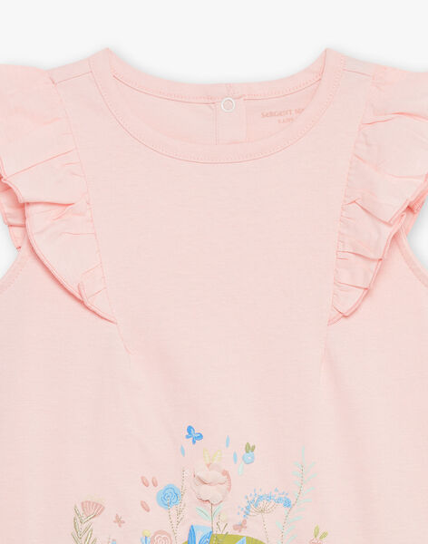 Pyjama rose à motif et imprimé fleurs FLOZETTE / 23E5PF31PYJD329