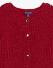 Gilet en tricot rouge DAOLIVIA / 22H1BFX2CARF526