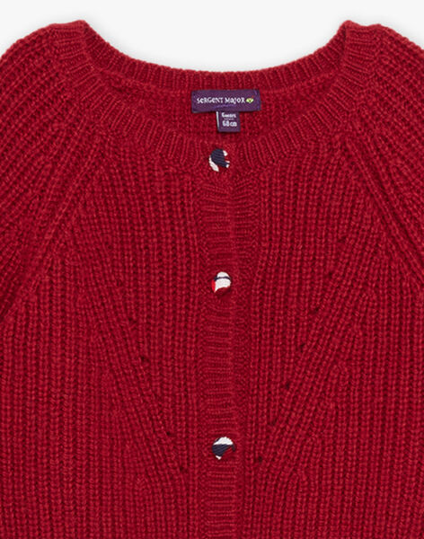 Gilet en tricot rouge DAOLIVIA / 22H1BFX2CARF526