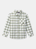Chemise à carreaux et manches longues Garçon NITANAGE / 25H3PGL1CHM005