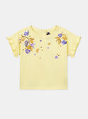 Tee Shirt Manches Courtes Jaune KOUETTE / 24E2PFD1TMCB104