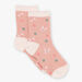 Chaussettes rose à Jacquard papillons