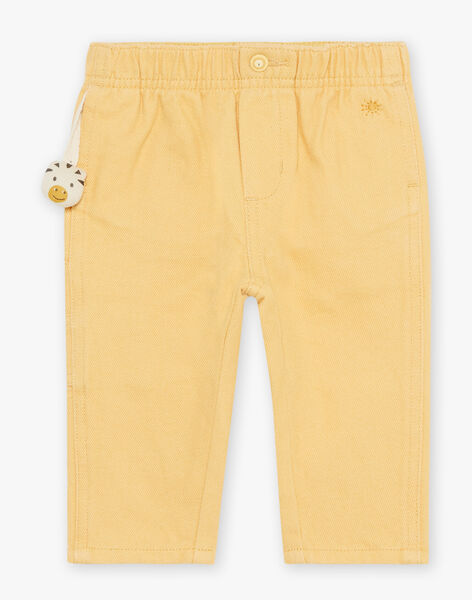 Pantalon en twill jaune FAAKER / 23E1BG81PANB117