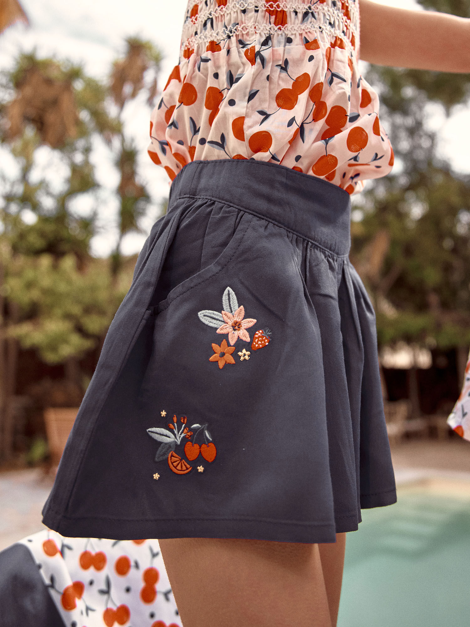 Short sales bleu marine