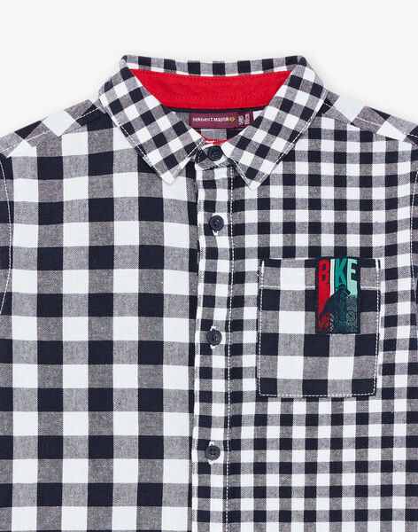 Chemise blanches à carreaux FECHEMAGE / 23E3PGB1CHMC243