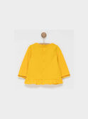 Tee shirt manches longues jaune PAARIANE / 18H1BF21TML109