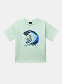T-shirt Pieuvre en sequin Vert pastel KLIPEROAGE / 24E3PGR1TMCG632