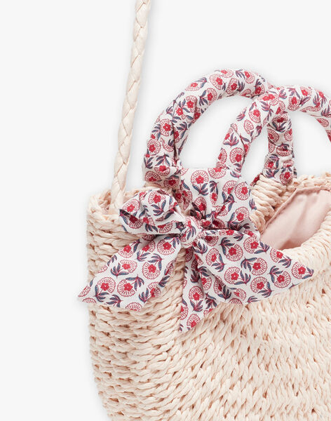 Sac besace écru en paille FLUBAGETTE / 23E4PFQ1BES002