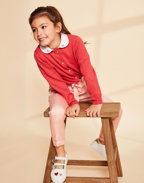 Cardigan rouge en coton FRITETTE 1 / 23E2PFJ1CARF507