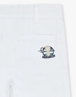 Bermuda blanc à broderie FREPERAGE / 23E3PGI1BER000
