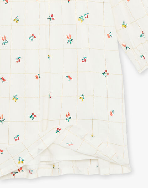 Robe écrue à volants FEDRETTE / 23E2PFB1ROB001