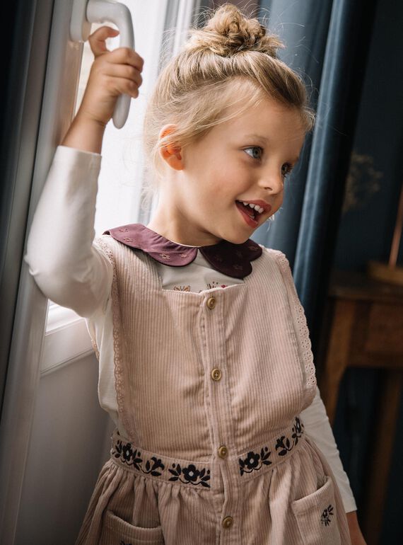 Robe tablier en velours DULCINETTE / 22H2PFR1CHS801