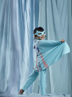 Pyjama déguisement super-héroïne turquoise enfant fille CHOUJOETTE 2 / 22E5PFE3PYT202