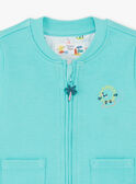 Gilet Turquoise ZATITOUAN / 21E1BGU1GIL202
