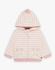 Gilet de jogging à capuche à rayures DAKLARA / 22H1BFR1JGH006