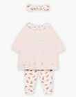Ensemble robe, legging et bandeau bébé fille DOLAINE / 22H0CFH3ENS307