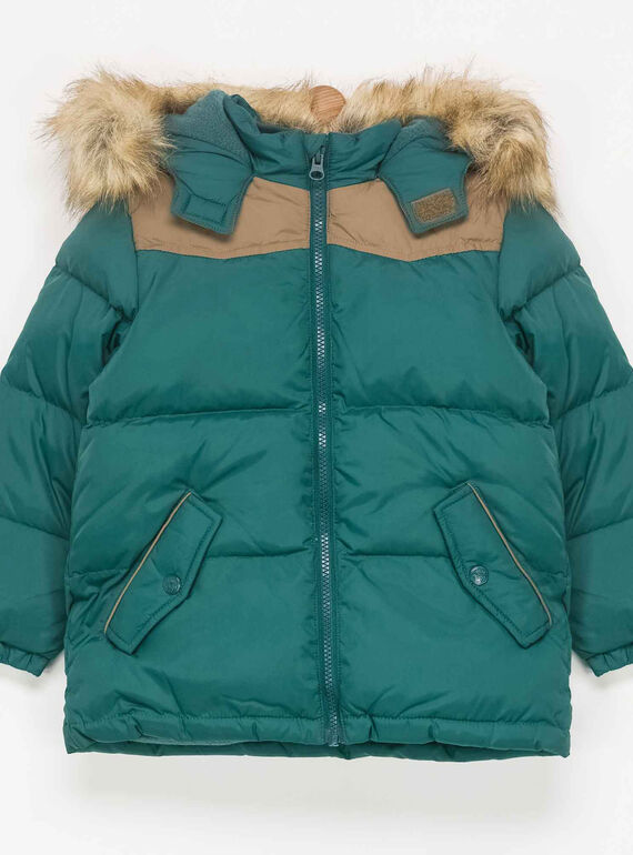 Parka bleu canard