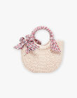 Sac besace écru en paille FLUBAGETTE / 23E4PFQ1BES002