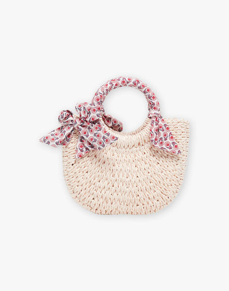 Sac besace écru en paille FLUBAGETTE / 23E4PFQ1BES002