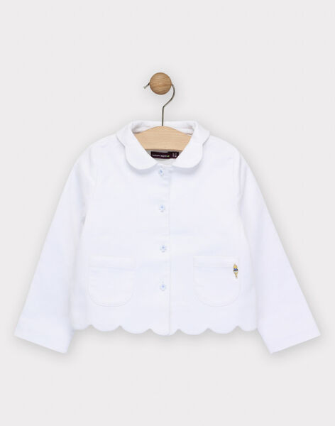 Veste Blanche Fille Manteau Parka Et Veste Enfant Sergentmajor