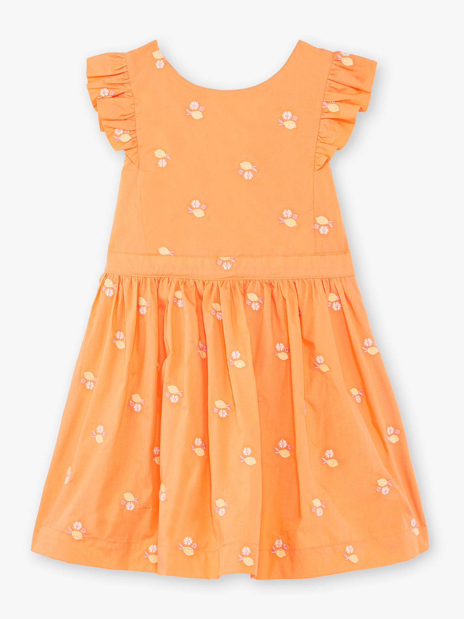 robe fille orange