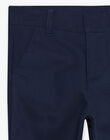 Pantalon de cérémonie bleu marine enfant garçon CIAPANTAGE / 22E3PGH1PAN070