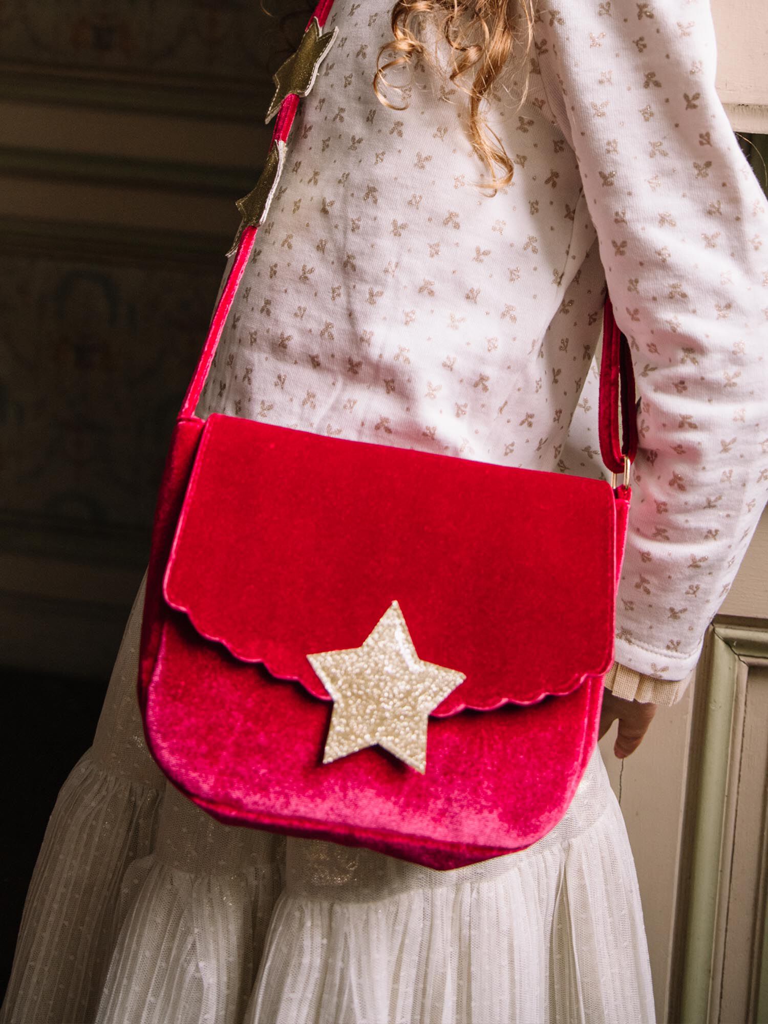 Sac bandouli re en velours