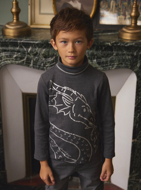 Sous-pull Gris Dragon LADRAGE / 24H3PGQ1SPLJ922