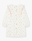 Robe écrue à volants FEDRETTE / 23E2PFB1ROB001