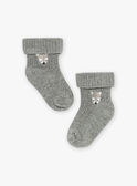 Haut, bas de pyjama et chaussettes gris clair GODSON / 23H0CGL2ENSJ920