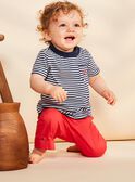 Pantalon en tubique rouge FAKIAN / 23E1BGC2PAN410