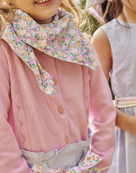 Foulard écru à imprimé fleuri FLEPETTE / 23E4PFS1ECH001