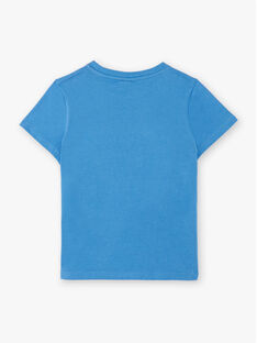 T-shirt bleu imprimé dinosaure ZADRISAGE / 21E3PGJ2TMCC206